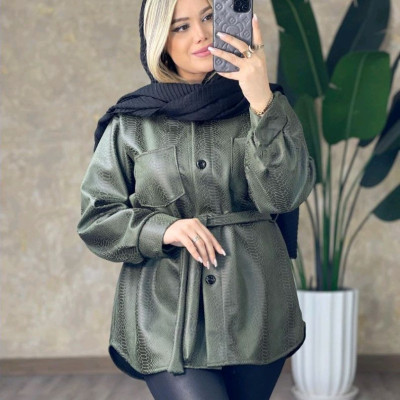 مانتو اسپرت زنانه سوییت پوست‌ ماری در 4 رنگ
