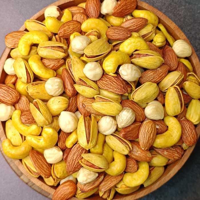 آجیل چهار مغز شور با کیفیت عالی (پسته اکبری)نیم کیلویی آجیل و خشکبار مهران