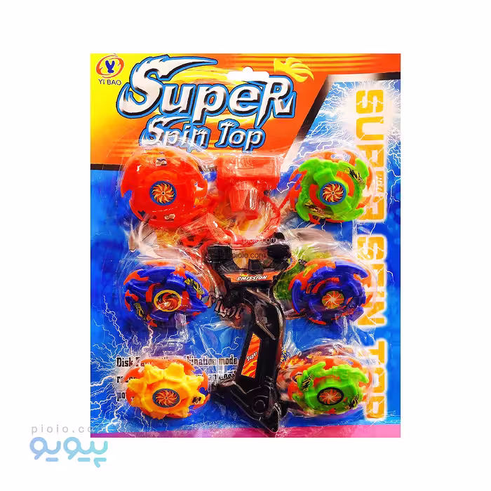 فرفره مدل انفجاری مجموعه 6 عددی super spin top
