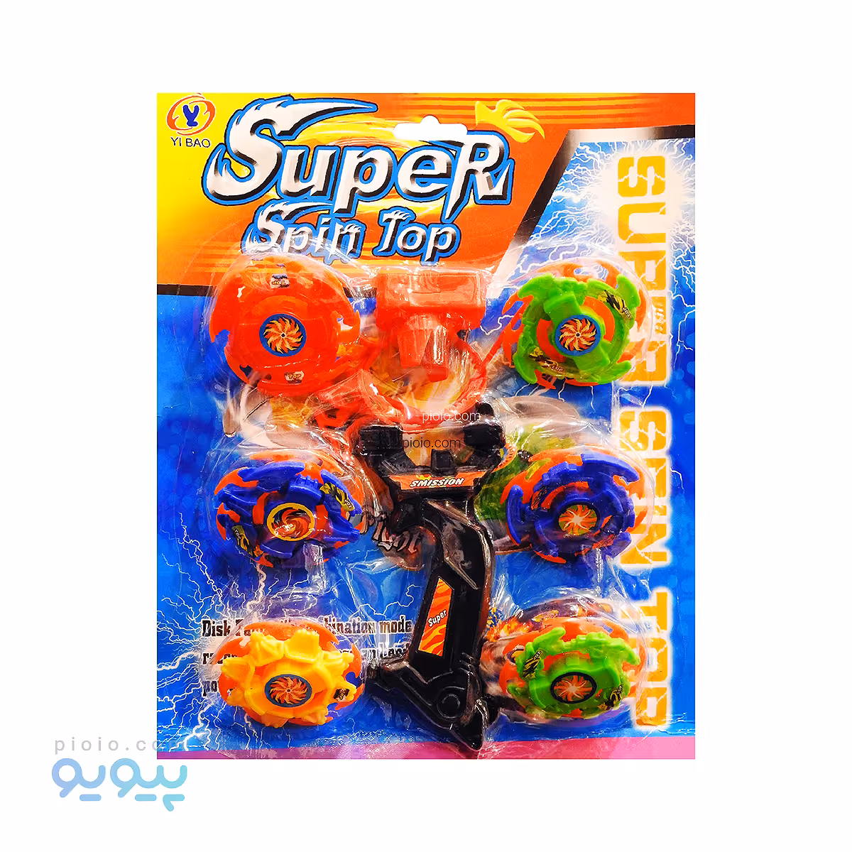 فرفره مدل انفجاری مجموعه 6 عددی super spin top