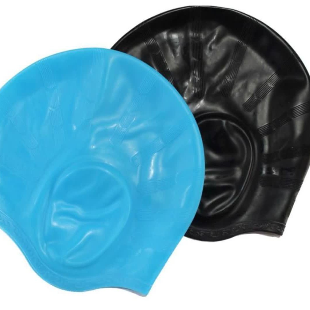 کلاه شنا سیلیکونی گوش دار 