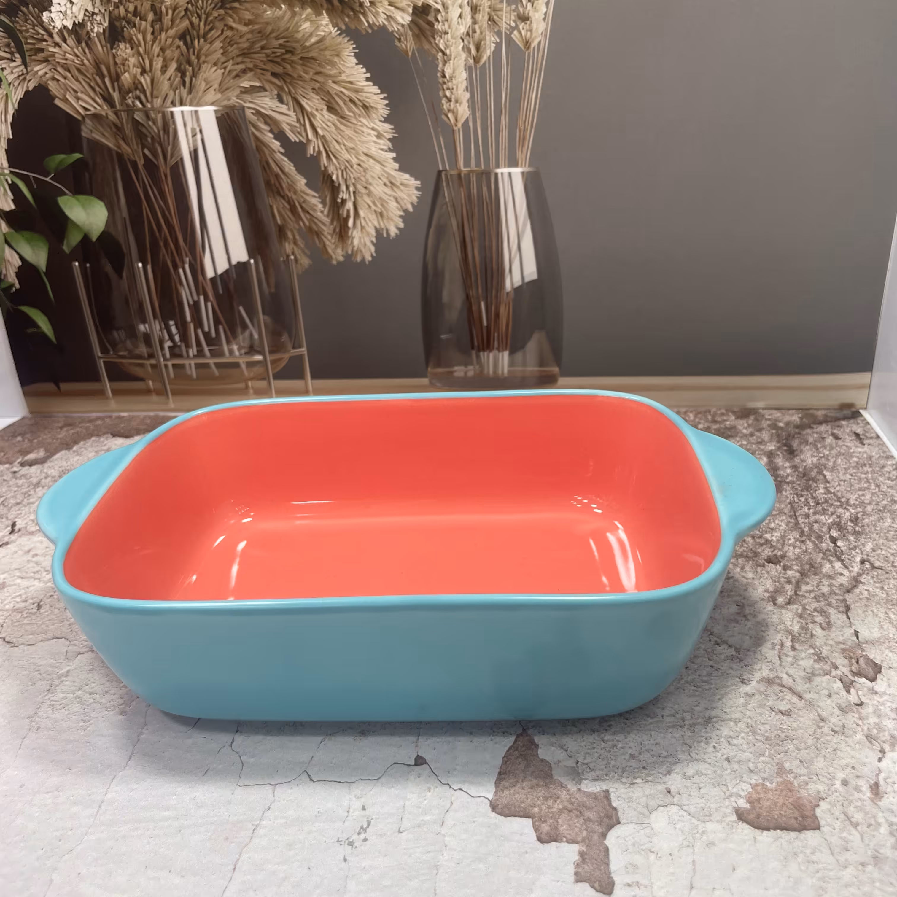 تابه دودسته دنی هوم دو رنگ طرح آبی سره آبی