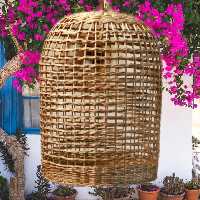 لوستر  حصیری زنجیره ای تیناسادات شاپ تضمین کیفی قطر30در ارتفاع 40 (هزینه ارسال با مشتری ) (پس کرایه)
