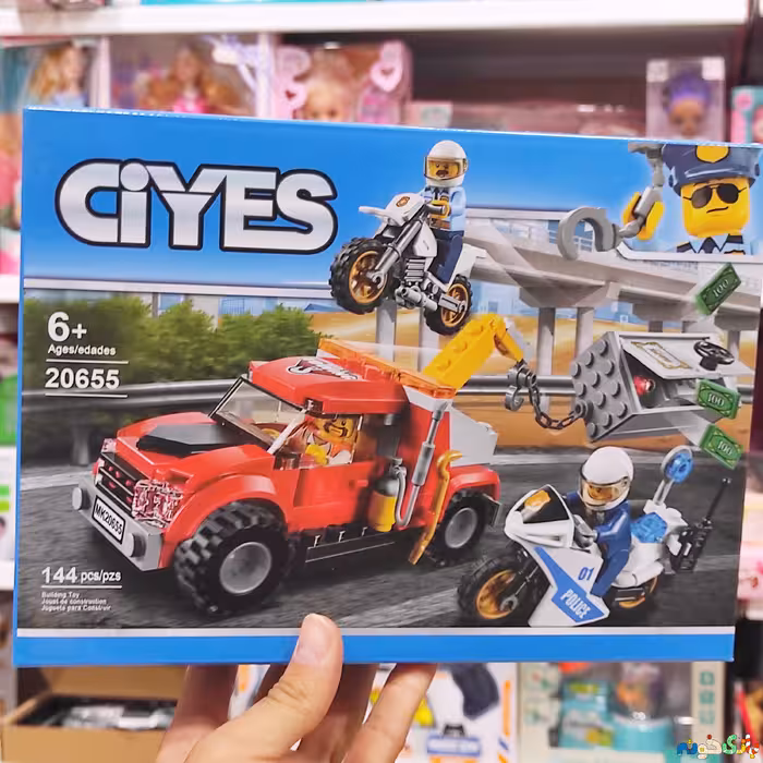 لگو دزد و پلیس سیتی  کد 20655 برند متفرقه دارای 144 قطعه 