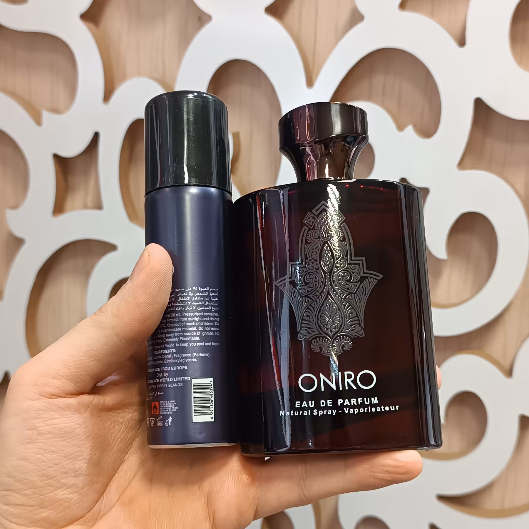 عطر ادکلن اونیرو اصل 100 میل با اسپری فراگرنس ONIRO