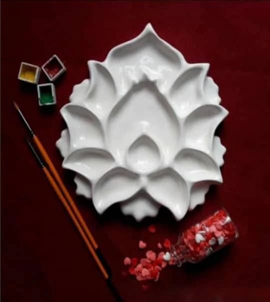 پالت سرامیکی گل شاه عباسی وندا