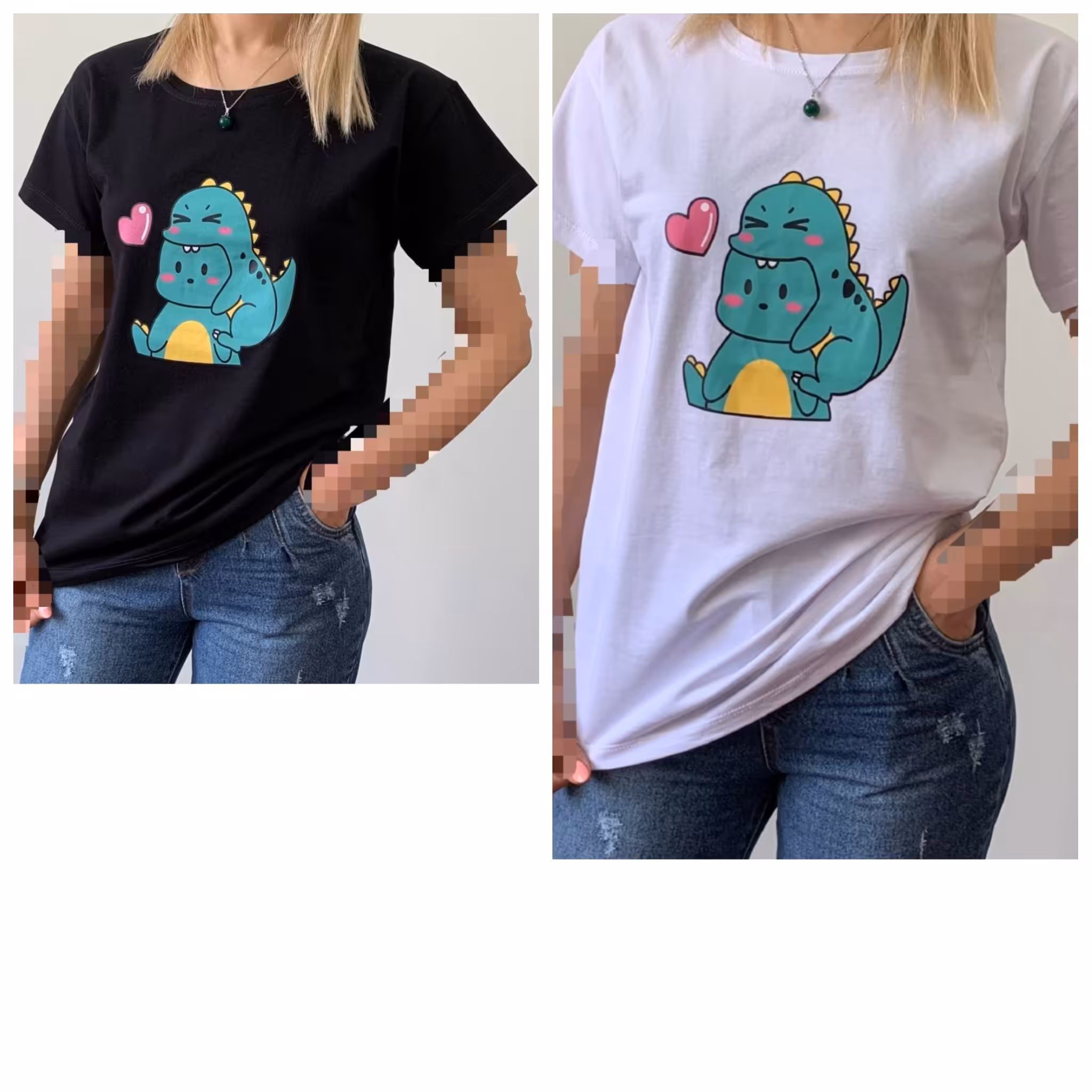 تیشرت دایناسوری در 2 رنگبندی جنس پنبه درجه یک فیری سایز 36 تا 42