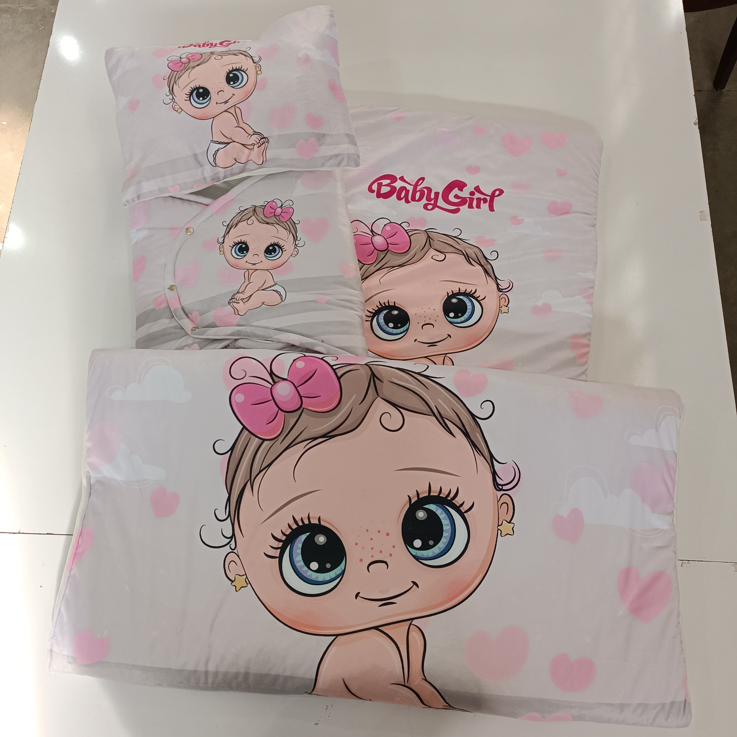 سرویس خواب 4 تکه مخمل کودک 1238