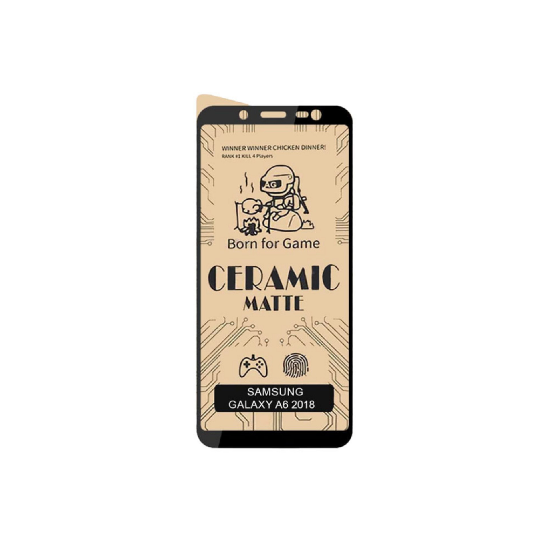 گلس سرامیکی مات مناسب برای سامسونگ Samsung Galaxy J6 ( j6) و سامسونگ Samsung Galaxy A6 ( a6)