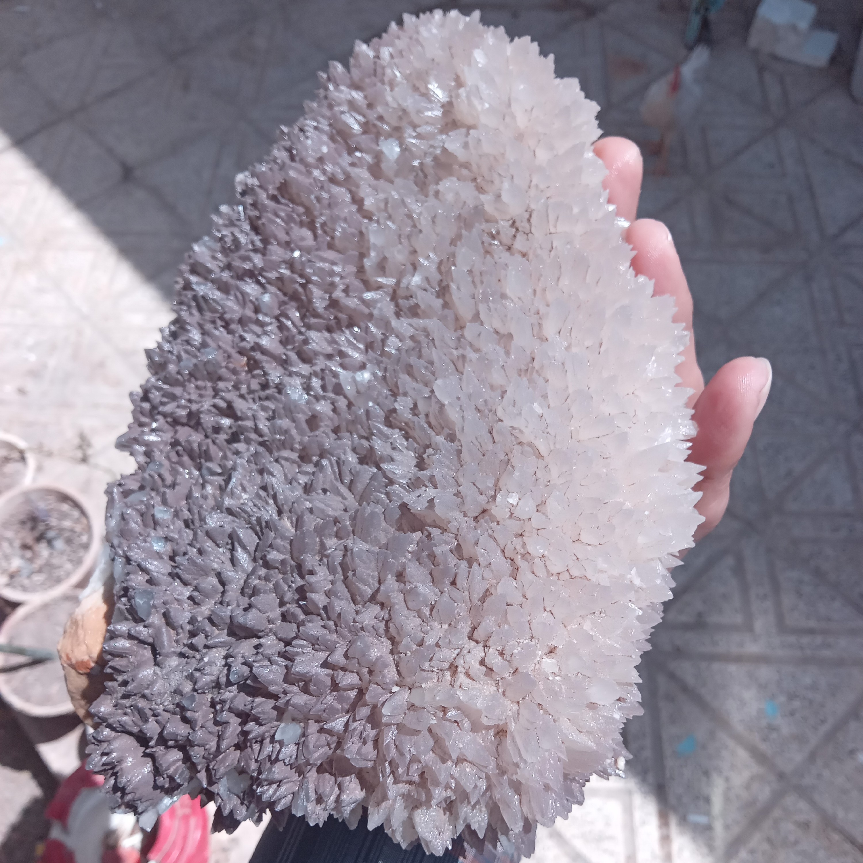 کوارتز دودی سفید بزرگ