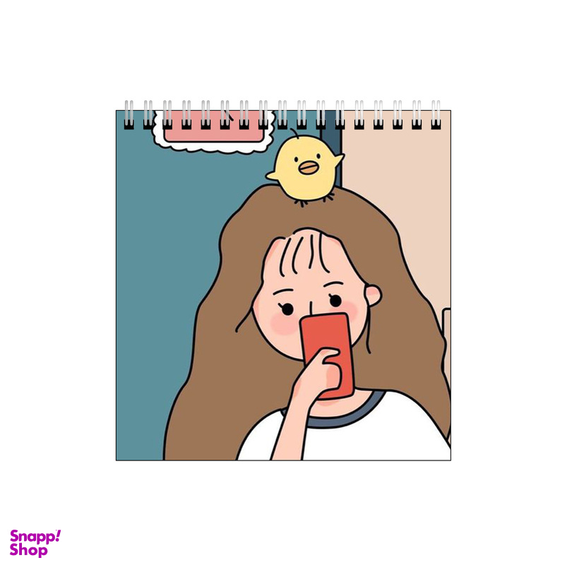 دفتر طراحی طرح دختر جوجه به سر کد 0473590