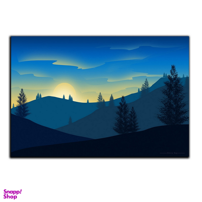 تابلو شاسی بکلیت طرح گرافیکی کوه و جنگل مدل SH-S4975