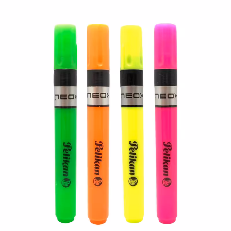 ماژیک علامت گذار پلیکان مدل neox بسته 4 عددی