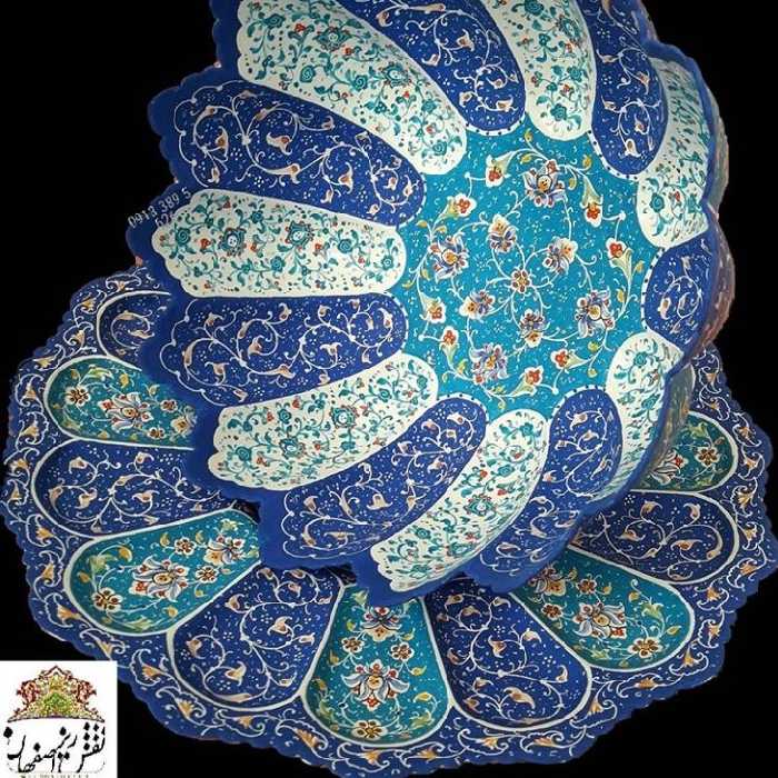 ست شیرینی و میوه خوری میناکاری