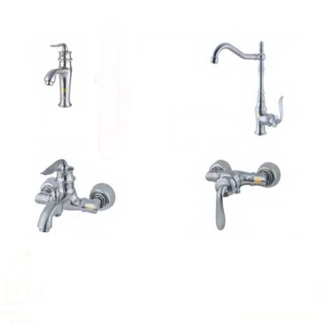 ست شیر الات ارمغان مدل ژاسپر کروم براق 