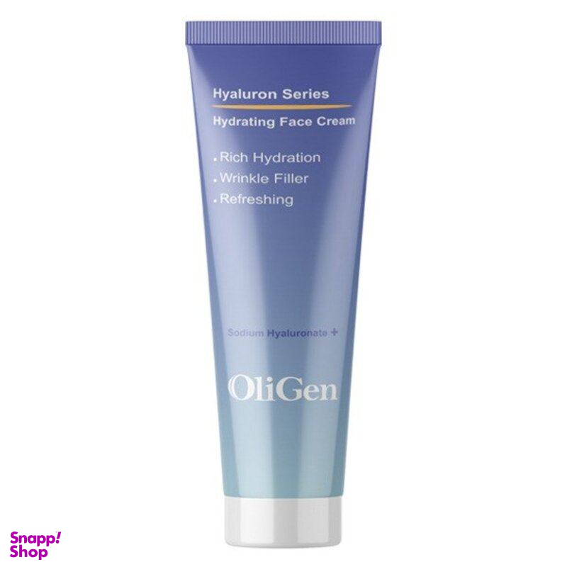 کرم آبرسان صورت الی ژن (Oligen) مدل هیالورون حجم 50 میلی لیتر