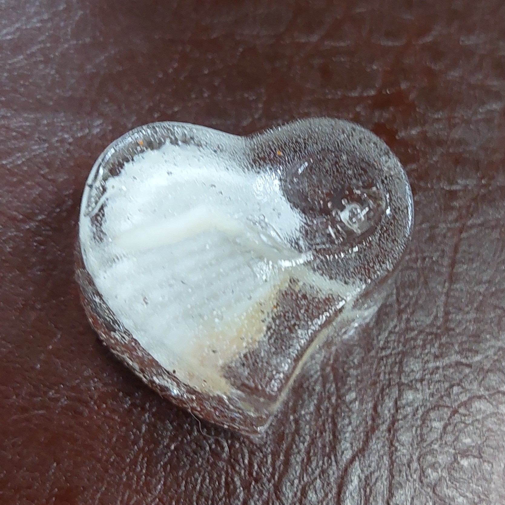 شمع ژله ای مدل قلب صدف