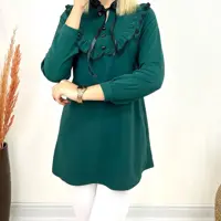 شومیز مجلسی کد 12360 پارچه الیزا درجه یک ترک رنگ سبز با ارسال رایگان