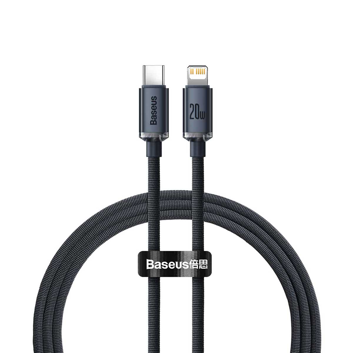 مشخصات، قیمت و خرید کابل بیسوس مدل Crystal Shine Series Fast Charging Data Cable Type-C to iPhone 12m