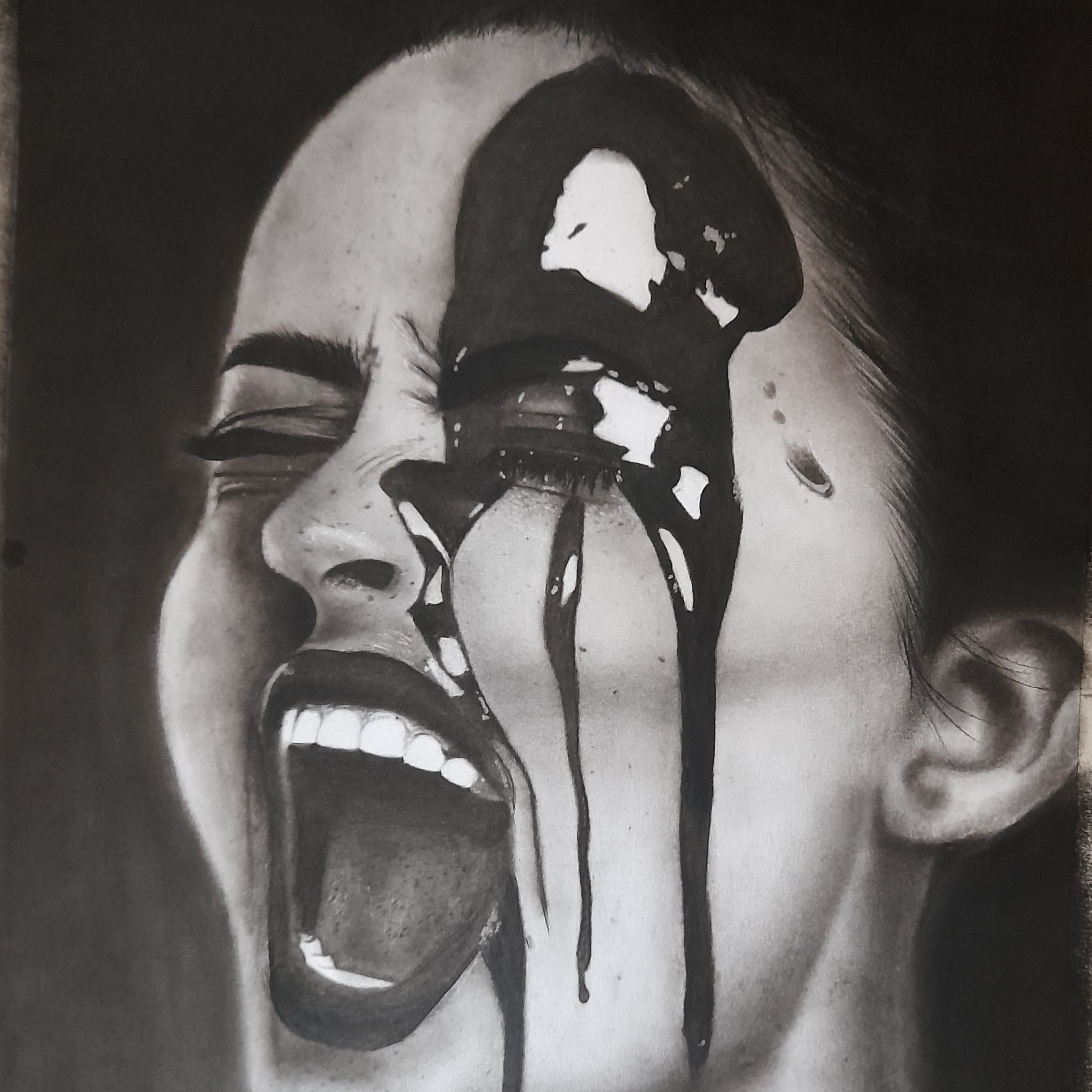 نقاشی سیاه قلم