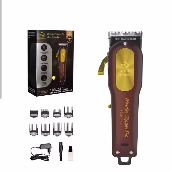 ماشین اصلاح واندر کلیپر رزونال تیغه ثابت تیپر تیغه متحرک منظم مخصوص سایه کاری وحجم