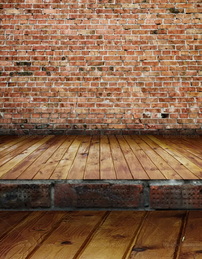 تکسچر با کیفیت دیوار آجری و زمینه چوبی شماره 04 - گرافیک با طعم تربچه