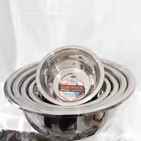 سرویس لگن استیل پنج عددی یونیک  ورق ضخیم