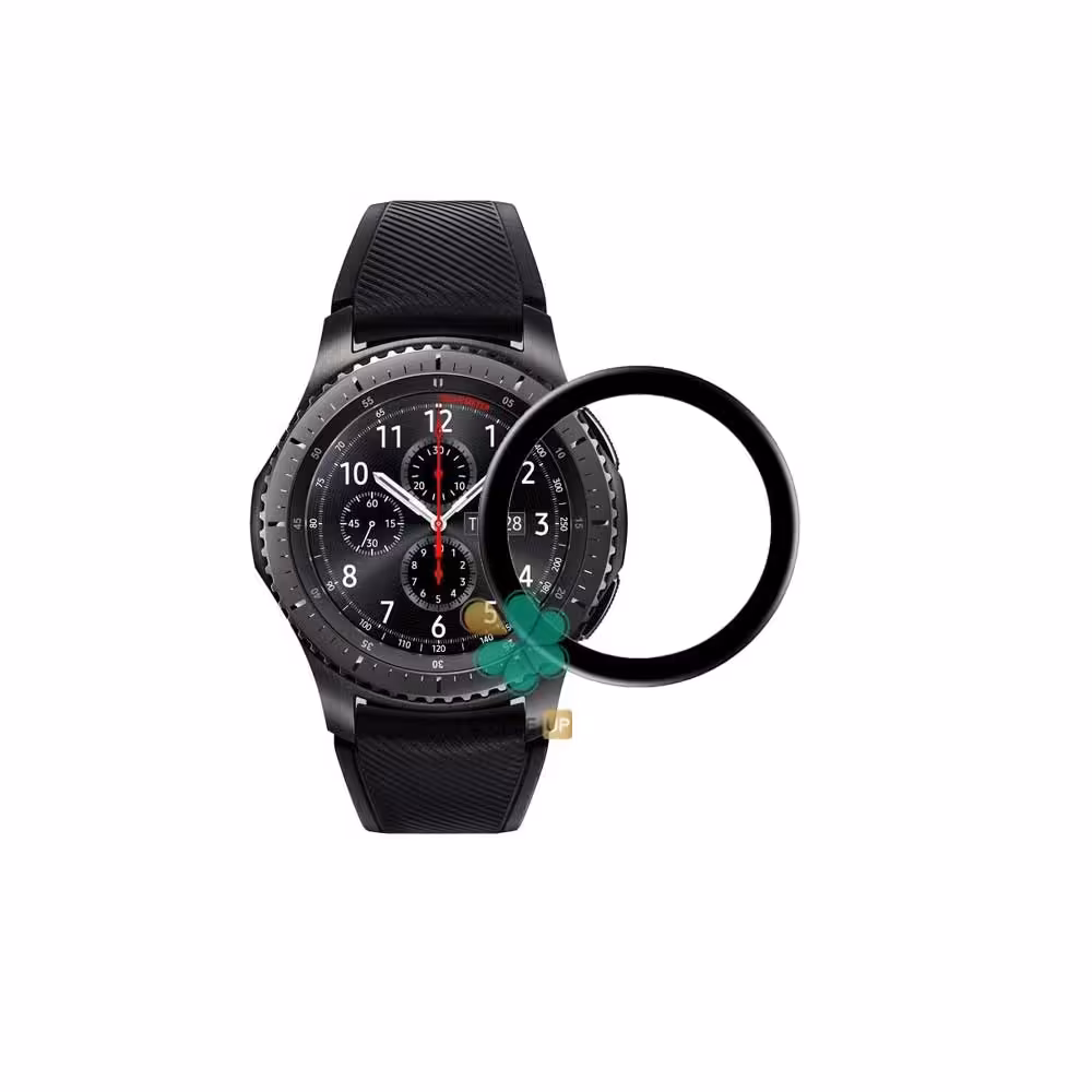 محافظ صفحه ساعت سرامیکی دور مشکی مناسب سامسونگ Gear S3