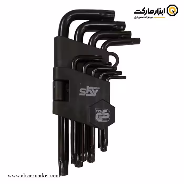 آچار آلن ستاره ای اسکای کارتی کوتاه 9 عددی مدل ST-1211B