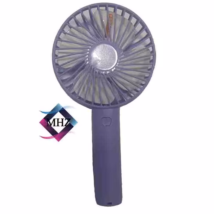 پنکه دستی 3 دور شارژی LED دار (بنفش)