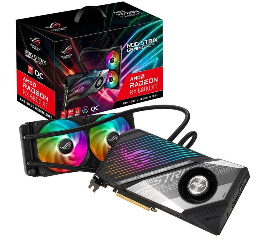 کارت گرافیک  ایسوس مدل ROG-STRIX-LC-RX6800XT-O16G-GAMING حافظه 16 گیگابایت