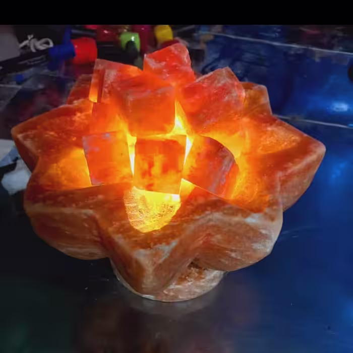 آباژور سنگ نمک شب خواب سنگ نمک ستاره