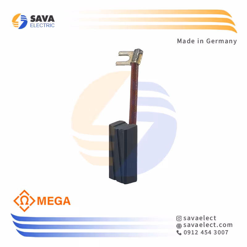 خرید ذغال کربنی صنعتی (گرافیتی) سیم‌ دار تکی 16*10 مگا آلمان | ساوا الکتریک