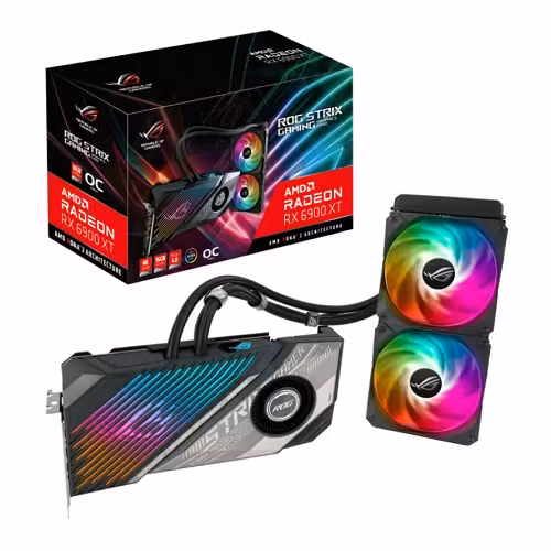 کارت گرافیک ایسوس مدل ROG STRIX LC RX6900XT O16G GAMING  حافظه 16 گیگابایت
