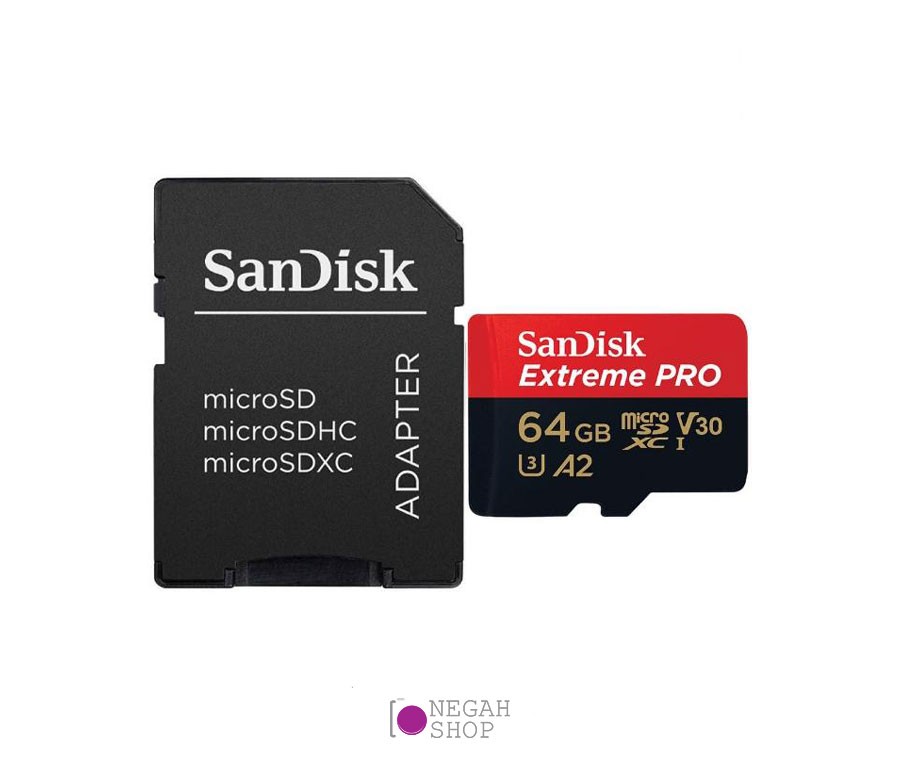 کارت حافظه میکرو SD سندیسک (SanDisk) ظرفیت 64GB سرعت 170MB/s