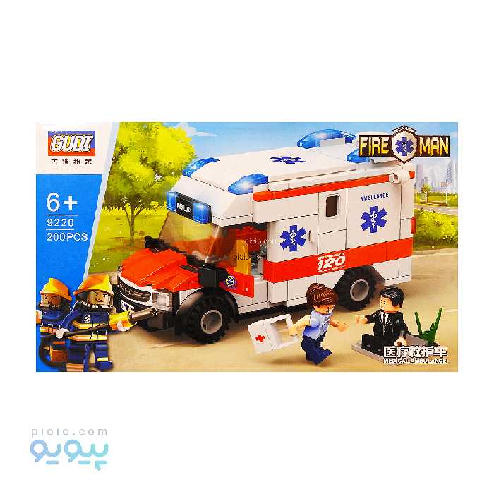 لگو ماشین آمبولانس برند GUDI کد 9920