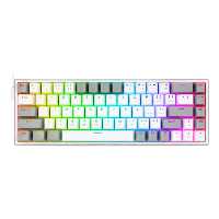 کیبورد گیمینگ ردراگون Redragon K631 Castor 65% RGB White-Gray