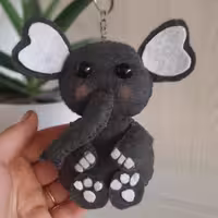 آویز کلید و کیف فیل