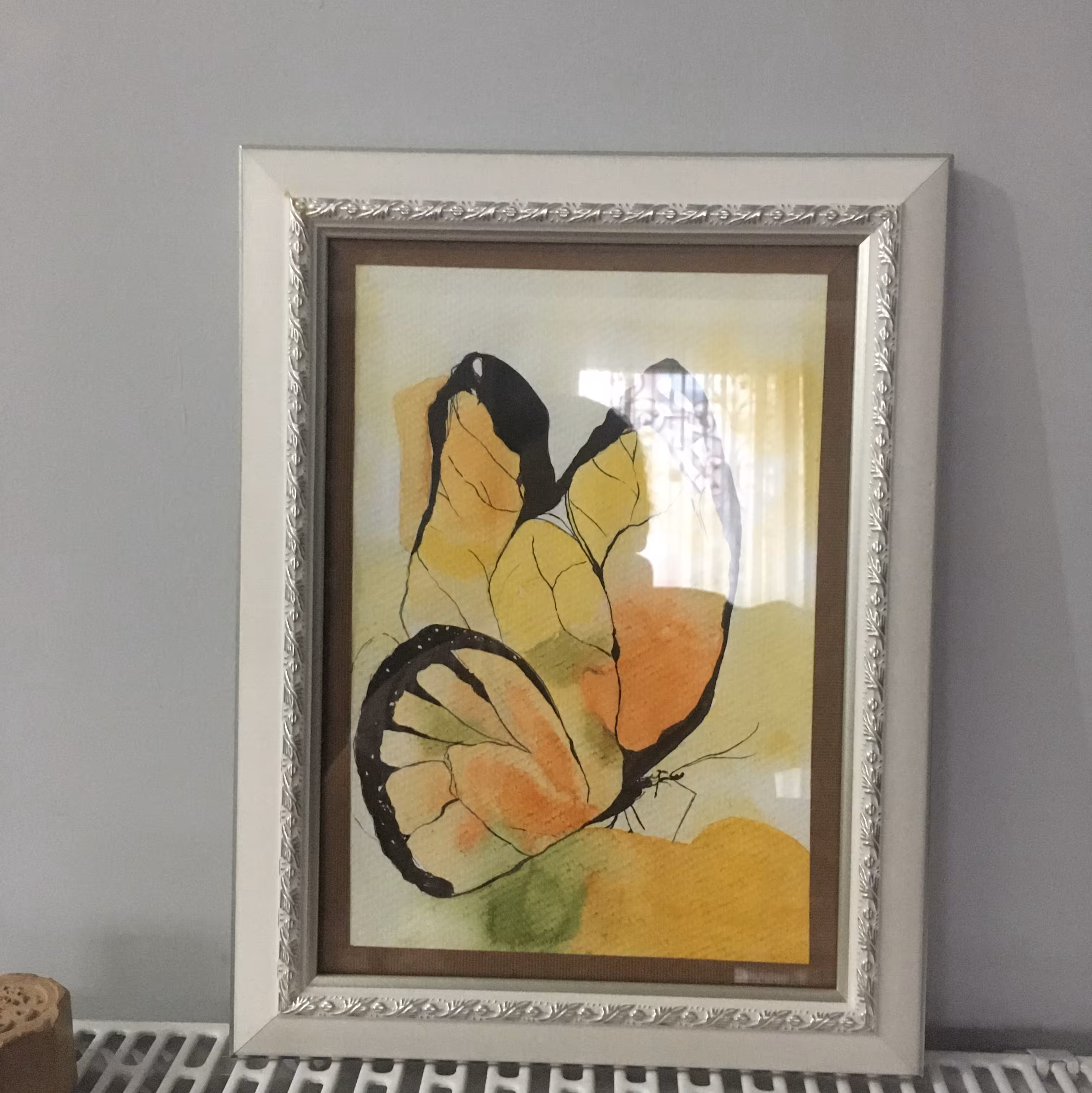 تابلو آبرنگ پروانه