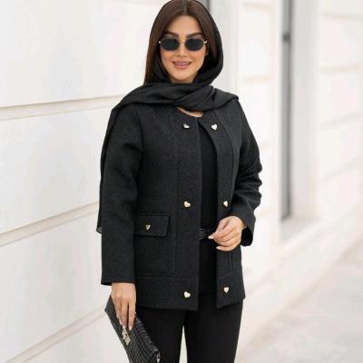 مانتو مجلسی کرپ مدل ژاکارد ترک