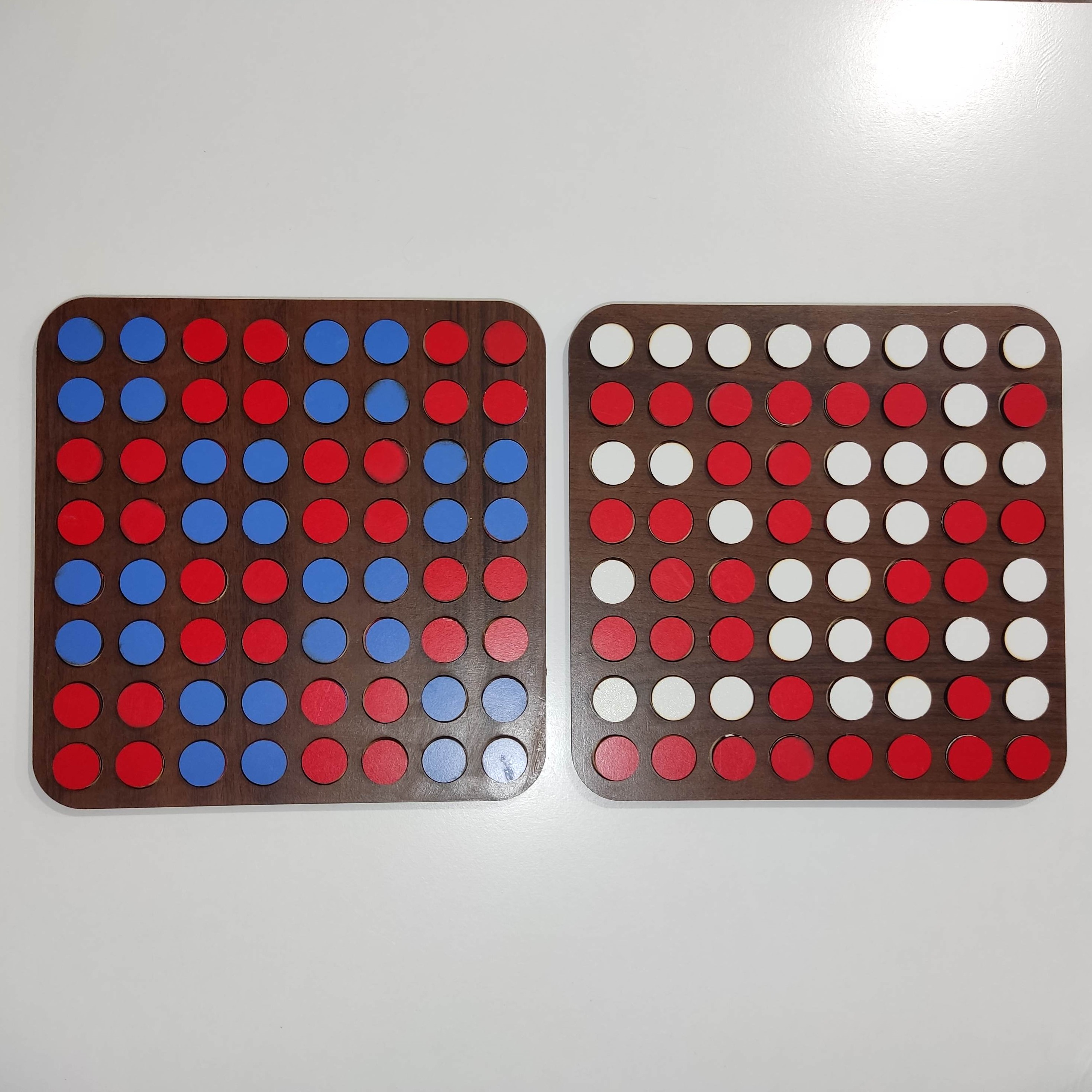 بازی فکری چوبی مدل اتلو  (رنگ گردویی)