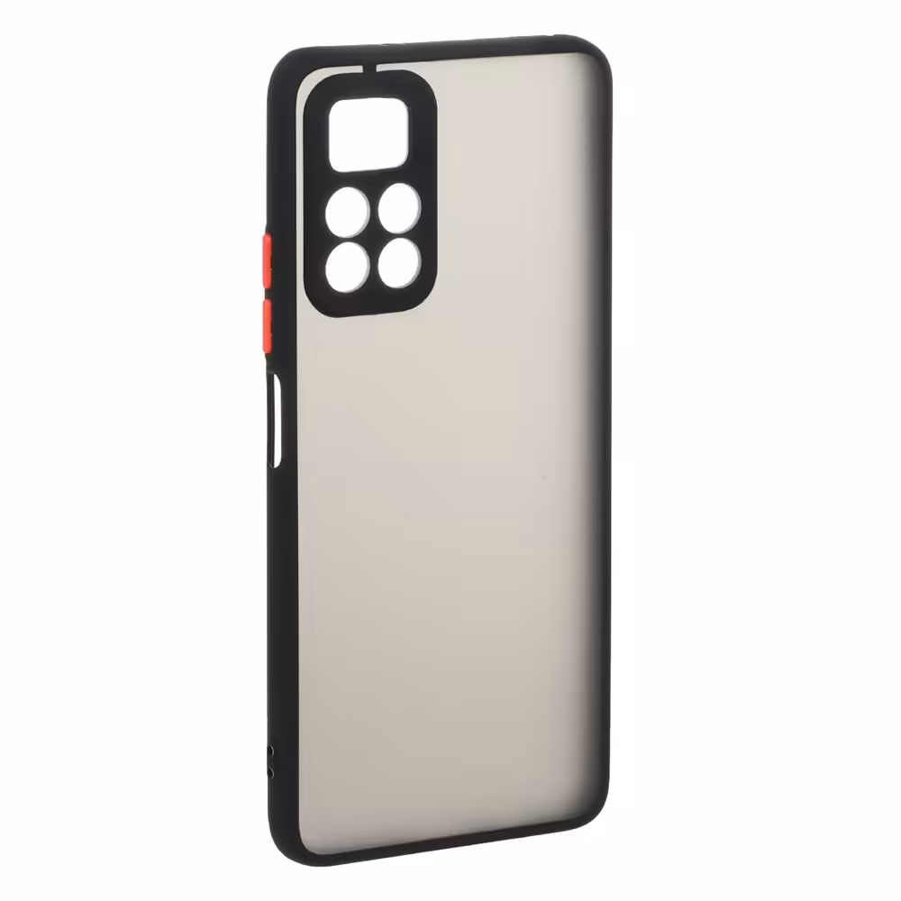 محافظ پشت مات محافظ لنز دار مناسب برای گوشی شیائومی poco m4 (مشکی)