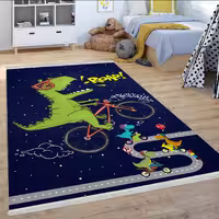 فرشینه پسرانه فانتزی طرح عروسکی دایناسوری WA-2124-S