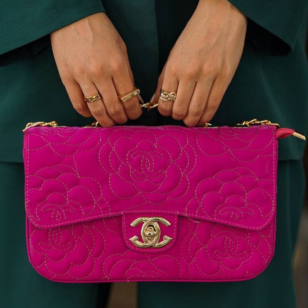 کیف پاسپورتی طرح گل