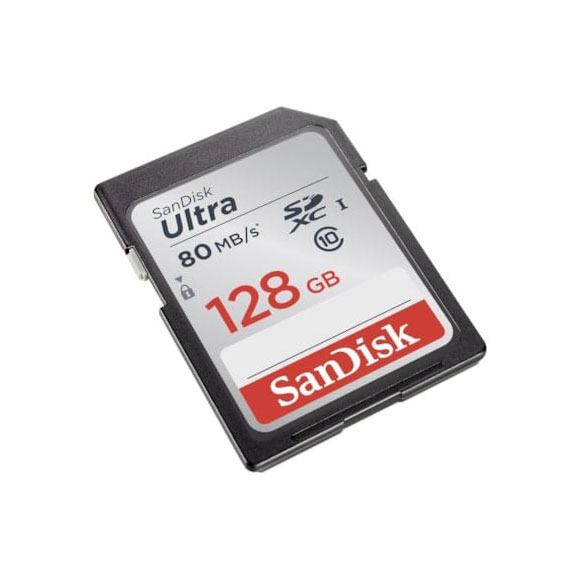 کارت حافظه SD 128GB سن دیسک مدل Ultra 80MB/s