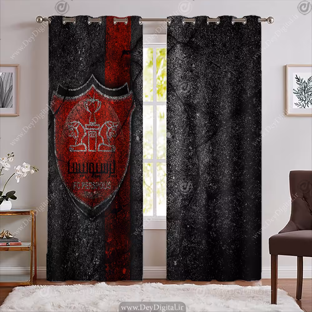 پرده پرسپولیس با زمینه خاکستری ba-5744-s