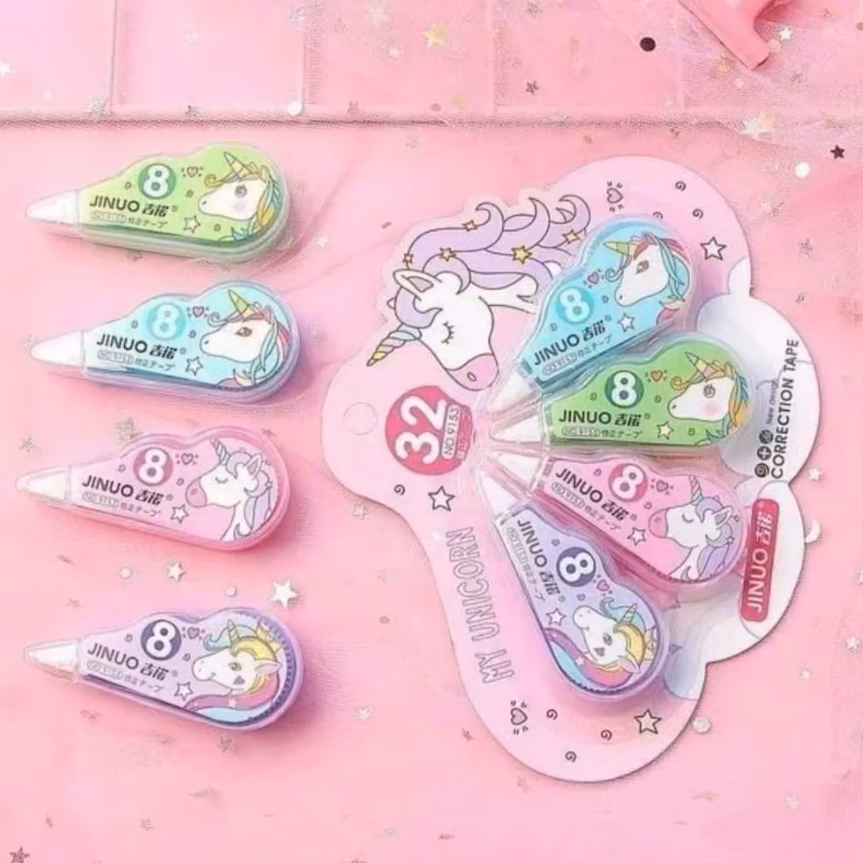 غلط گیر نواری یونیکورن بسته چهارتایی غلط گیر فانتزی 