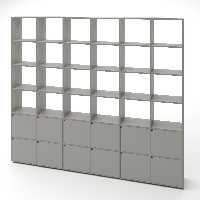 کتابخانه جادار-پُر از کشو-جنس ام دی اف مرغوب