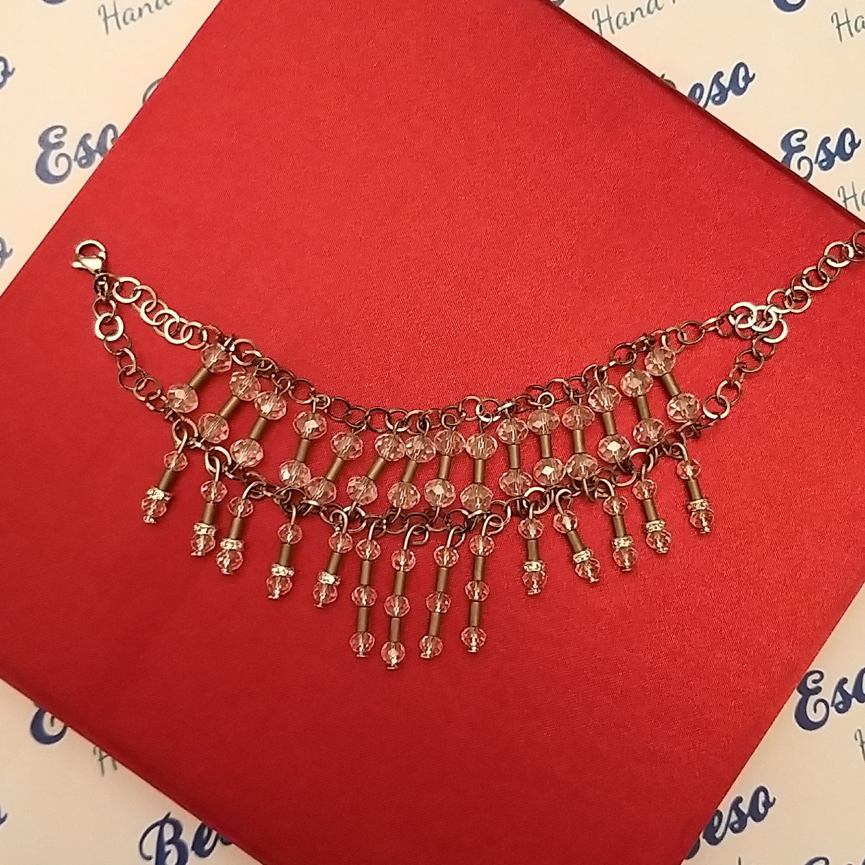 دستنبد کریستال و زنجیر دار