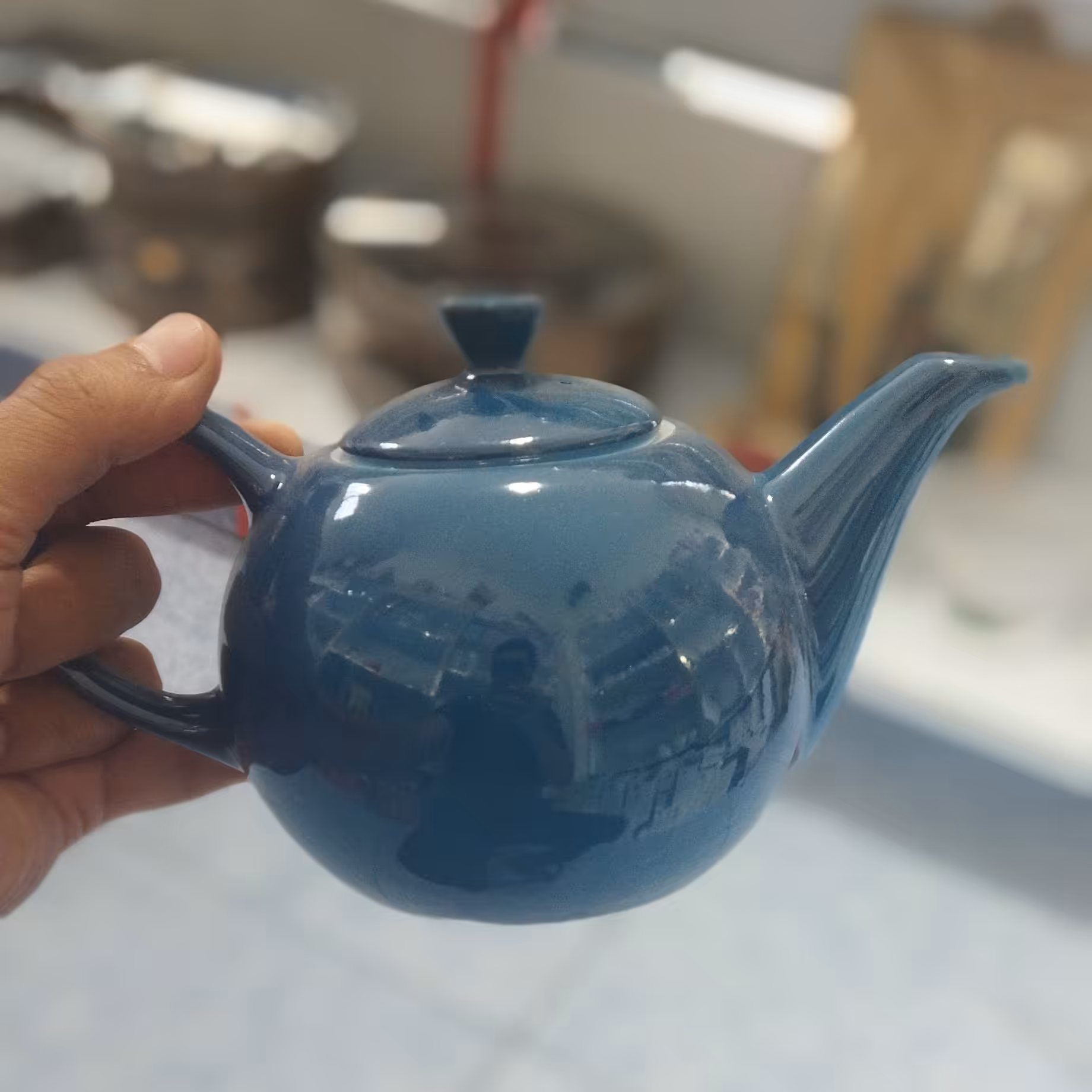 قوری چینی رنگی مقصود